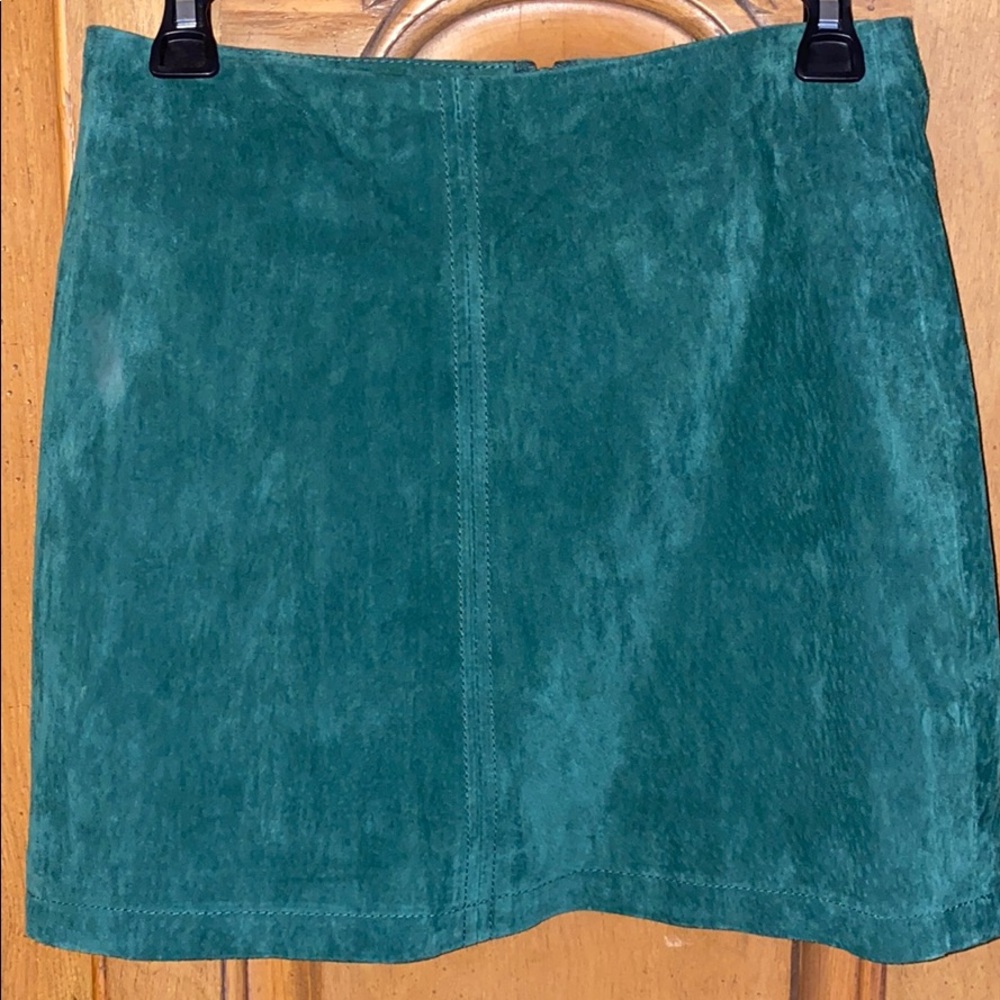 Suede skirt